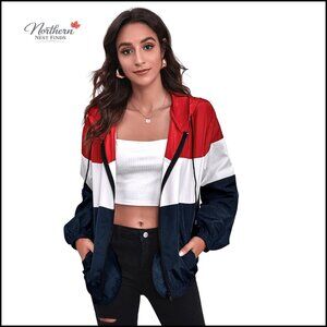 Lightweight Zipper Front Stand Collar Windbreaker Sport Jacket